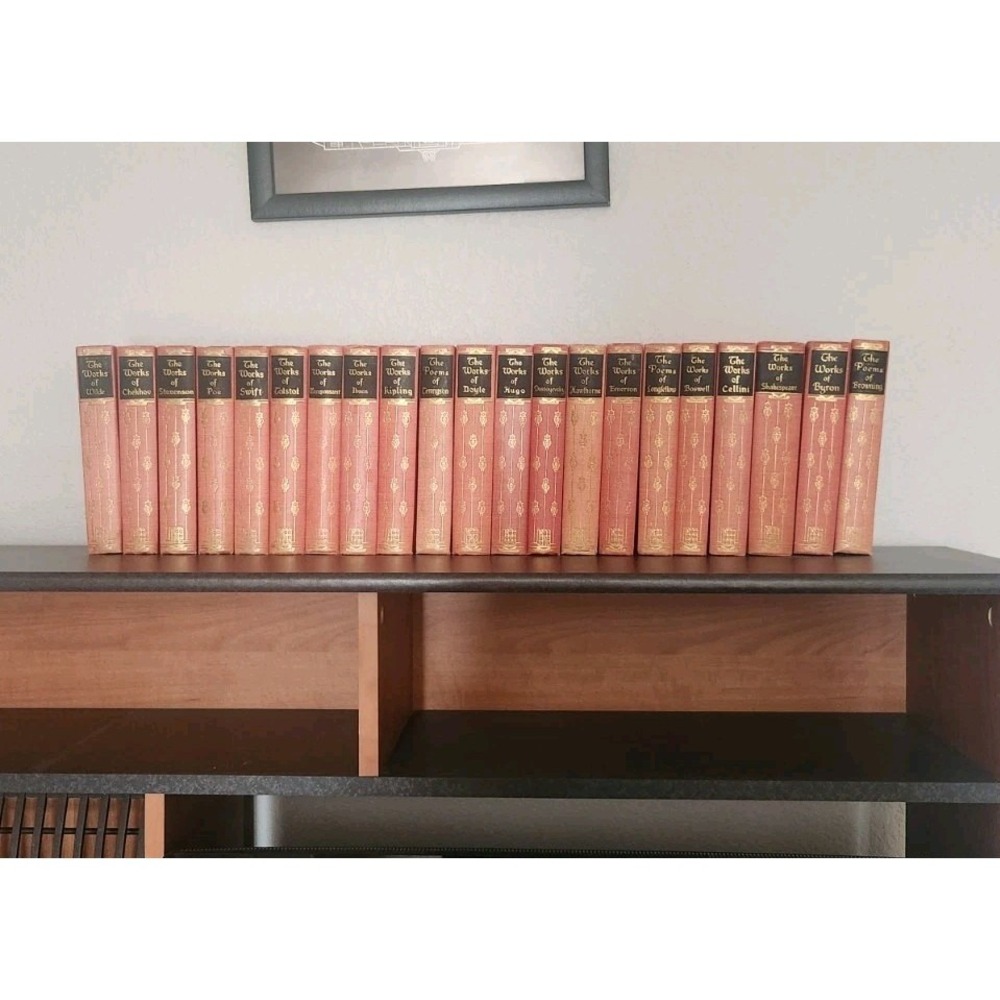 Antq Vtg 1920-50 Black's Readers The Works  Famous  Authors Hardback Books (21)‎
